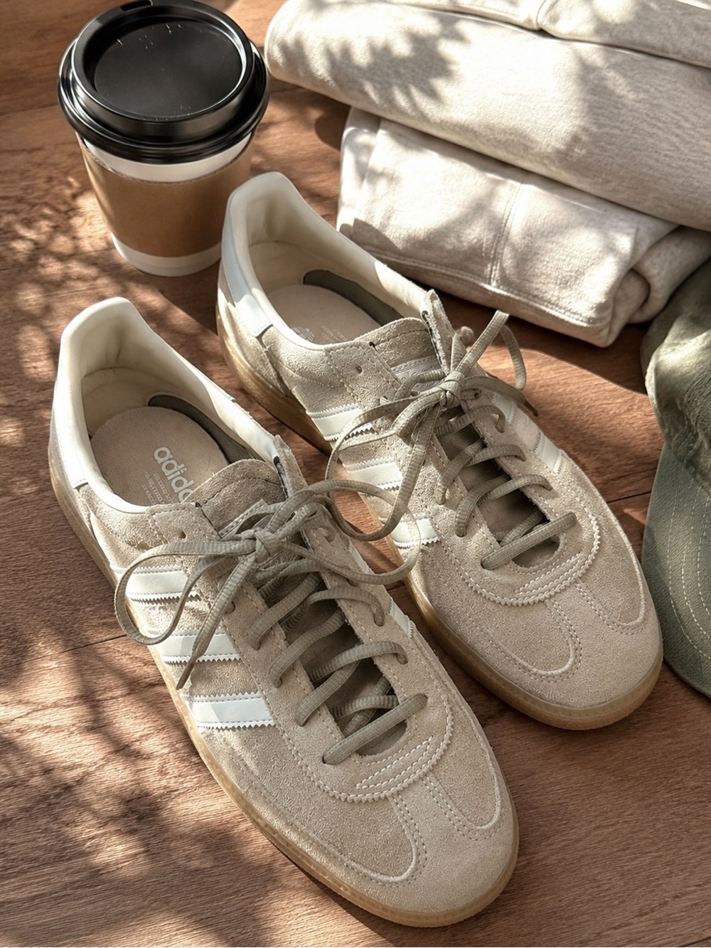 adidas Handball Spezial Suede Sneakers with White Stripes